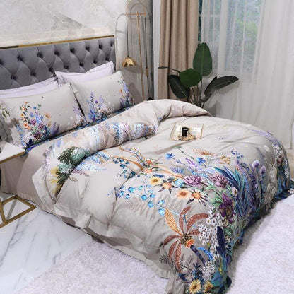 Botanical Duvet Cover Set (Egyptian Cotton, 500 TC)